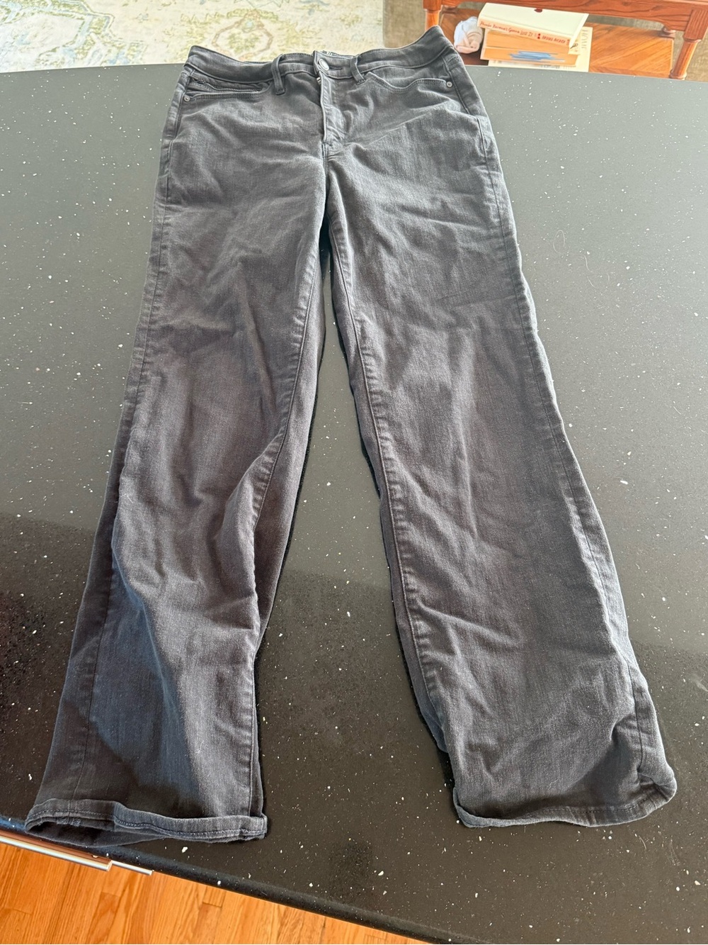 Women’s Black Straight-Leg Athleta Jeans 8 Tall